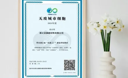 Zhejiang Guanhao Bahan Fungsional Co, Ltd. Dihormati dengan Judul 